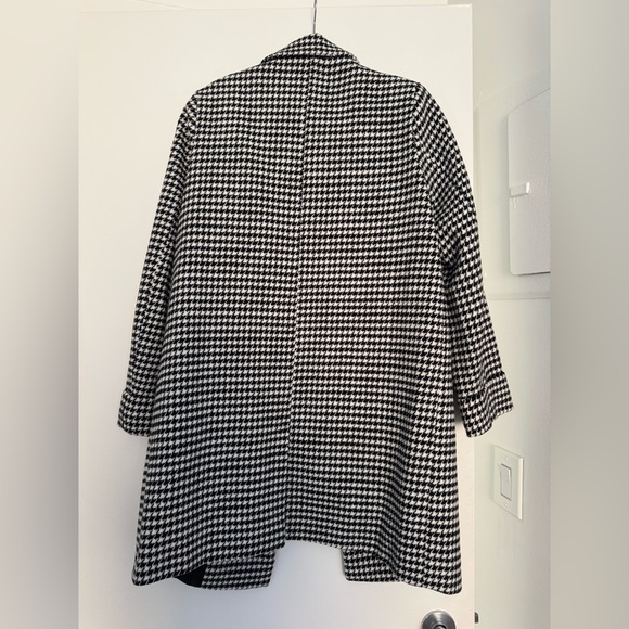 Princess Polly Hossack Houndstooth Plaid Black and White Jacket size 6 - Picture 6 of 9